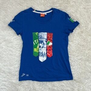 Vintage Y2K Puma Italia Italy Fifa Futbol soccer t-shirt